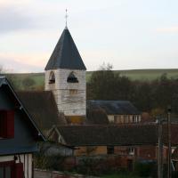 Vue de l'église prise du haut du village