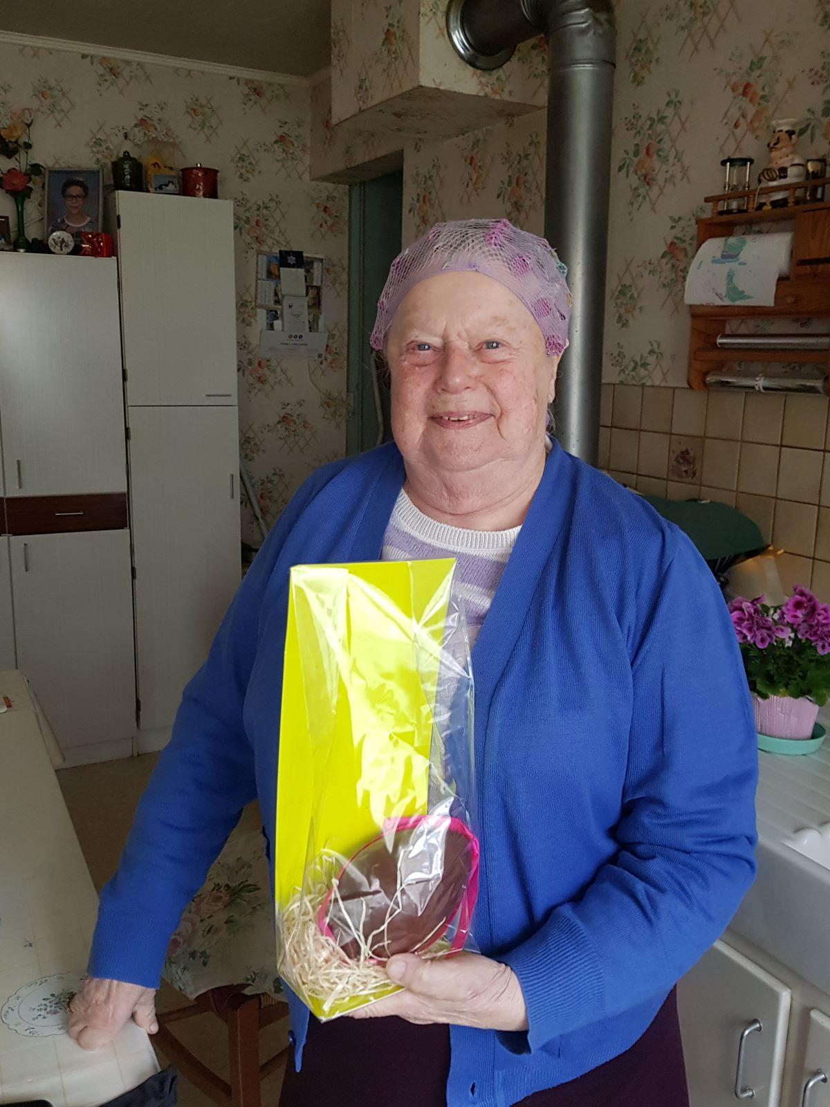 Gagnante du chocolat de Pâques.