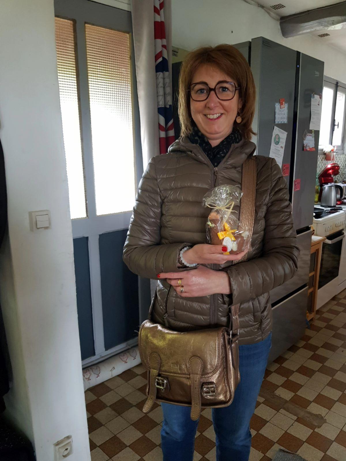 Gagnante du chocolat de Pâques.